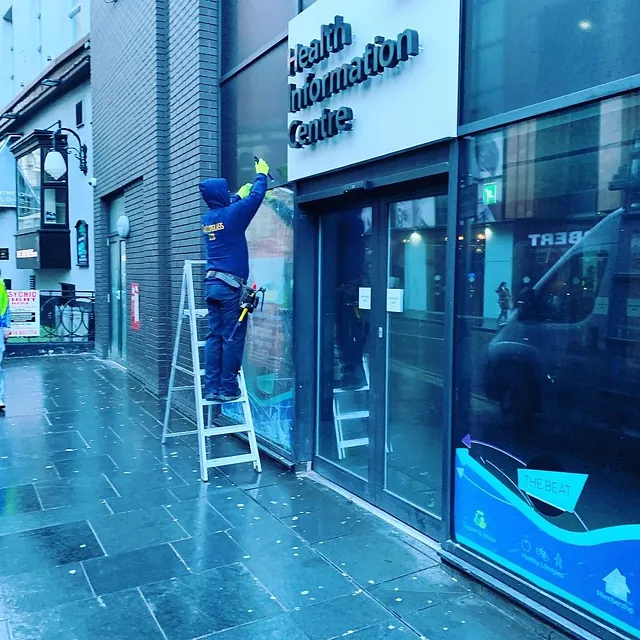 Double glazing replacement at a health information centre